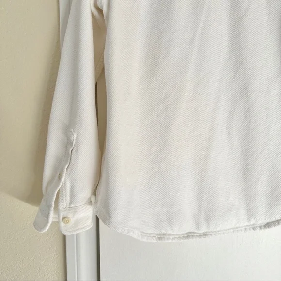 Outerknown Blanket Shirt, White, XS/Small - Picture 8 of 14